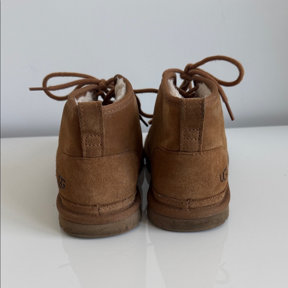 UGG Tan Suede Lace-Up Boots - Picture 3 of 4